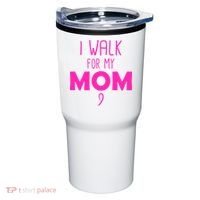 I Walk For My Mom Breast Cancer Tumbler thumb 0
