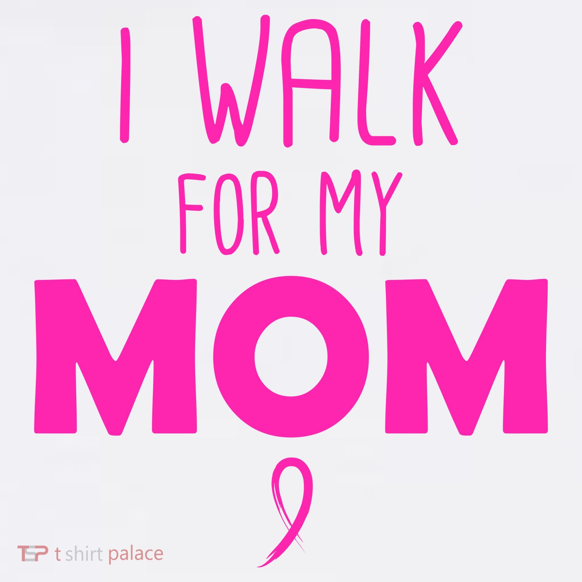 I Walk For My Mom Breast Cancer Ornament