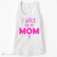 I Walk For My Mom Breast Cancer Women's Tank Top thumb 0