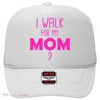 I Walk For My Mom Breast Cancer Hat thumb 0