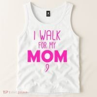 I Walk For My Mom Breast Cancer Tank Top thumb 2