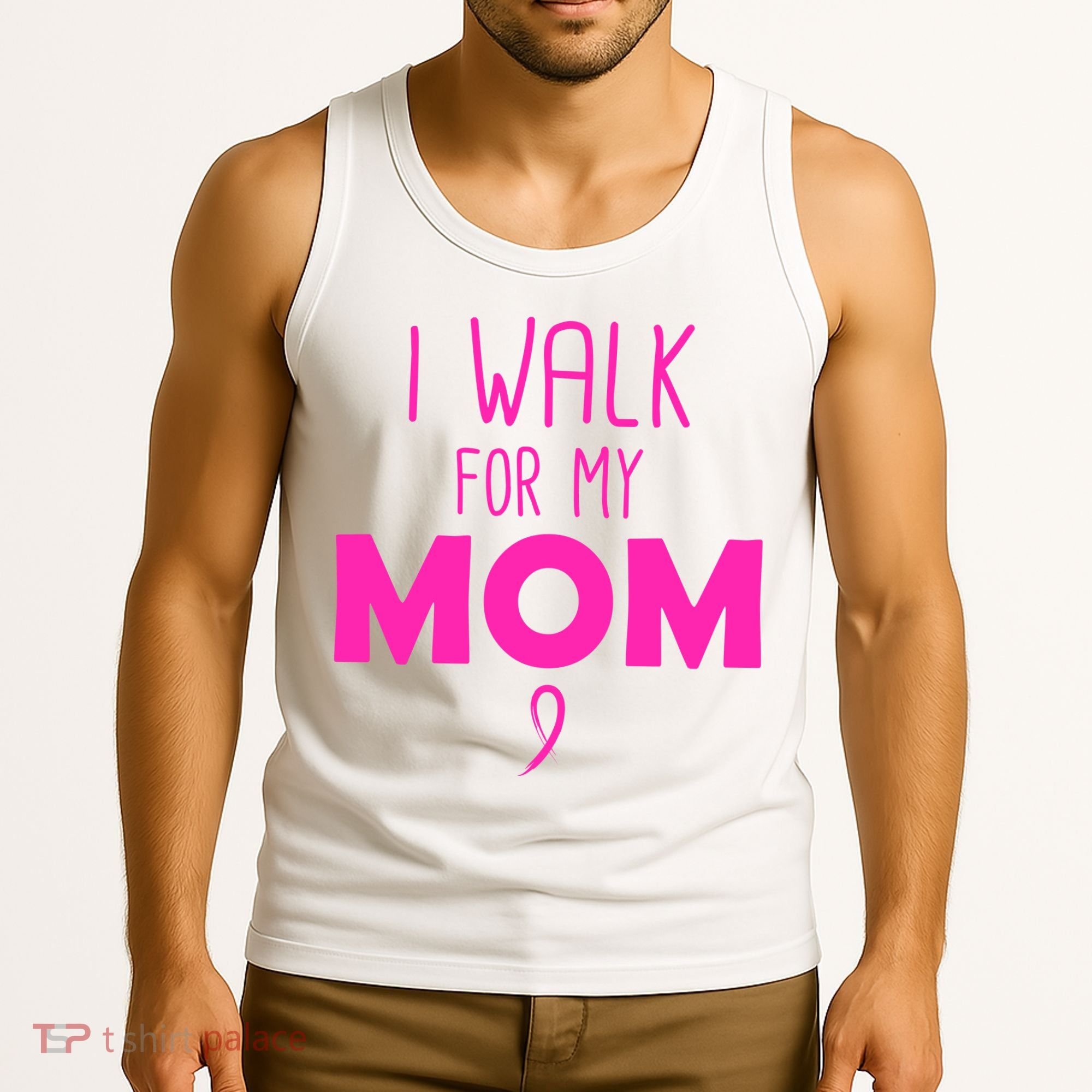 I Walk For My Mom Breast Cancer Tank Top