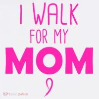 I Walk For My Mom Breast Cancer Visor thumb 3