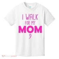 I Walk For My Mom Breast Cancer Kids T-Shirt thumb 0