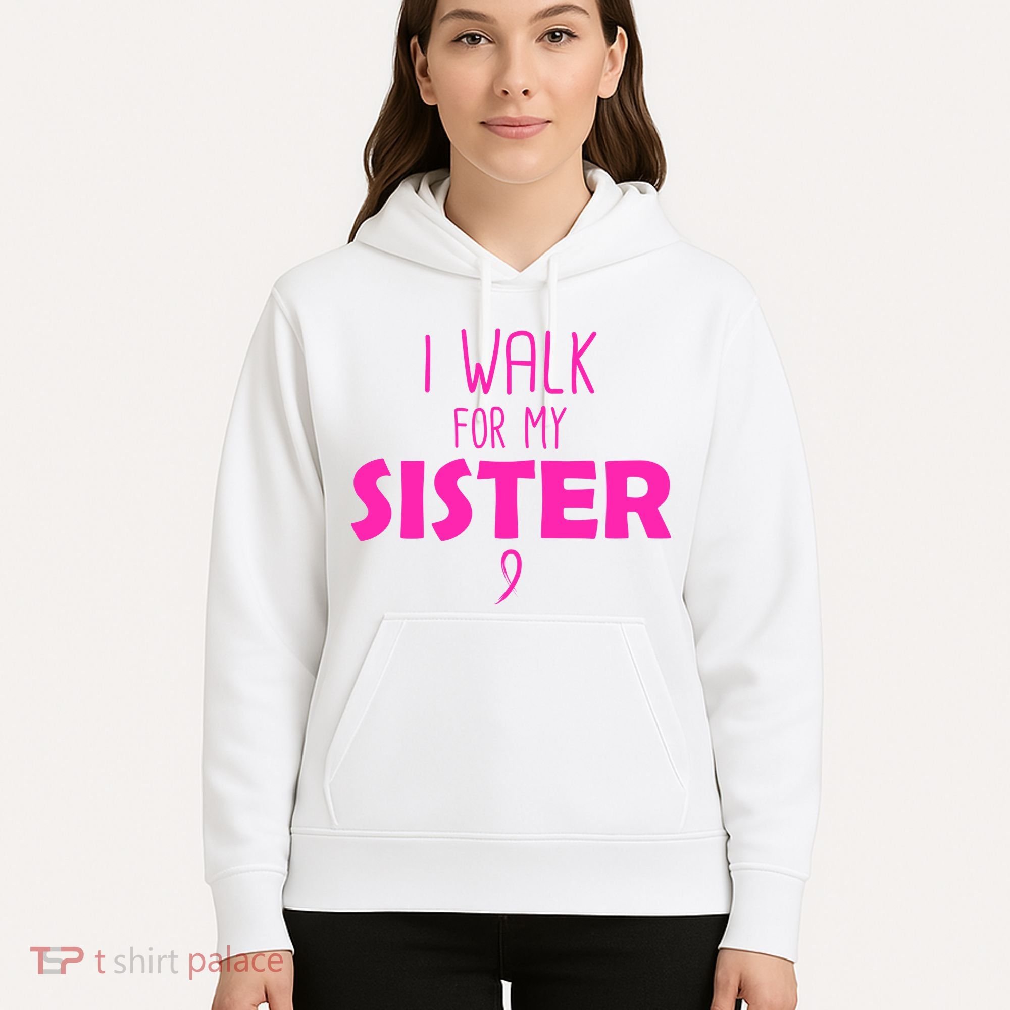I Walk For My Sister Breast Cancer Hoodie