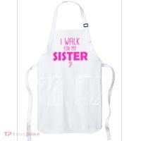 I Walk For My Sister Breast Cancer Apron thumb 0