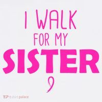 I Walk For My Sister Breast Cancer Women's Hoodie thumb 2