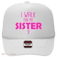 I Walk For My Sister Breast Cancer Hat thumb 0