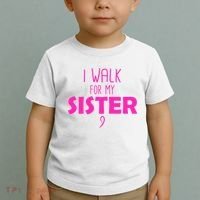 I Walk For My Sister Breast Cancer Toddler T-Shirt thumb 2