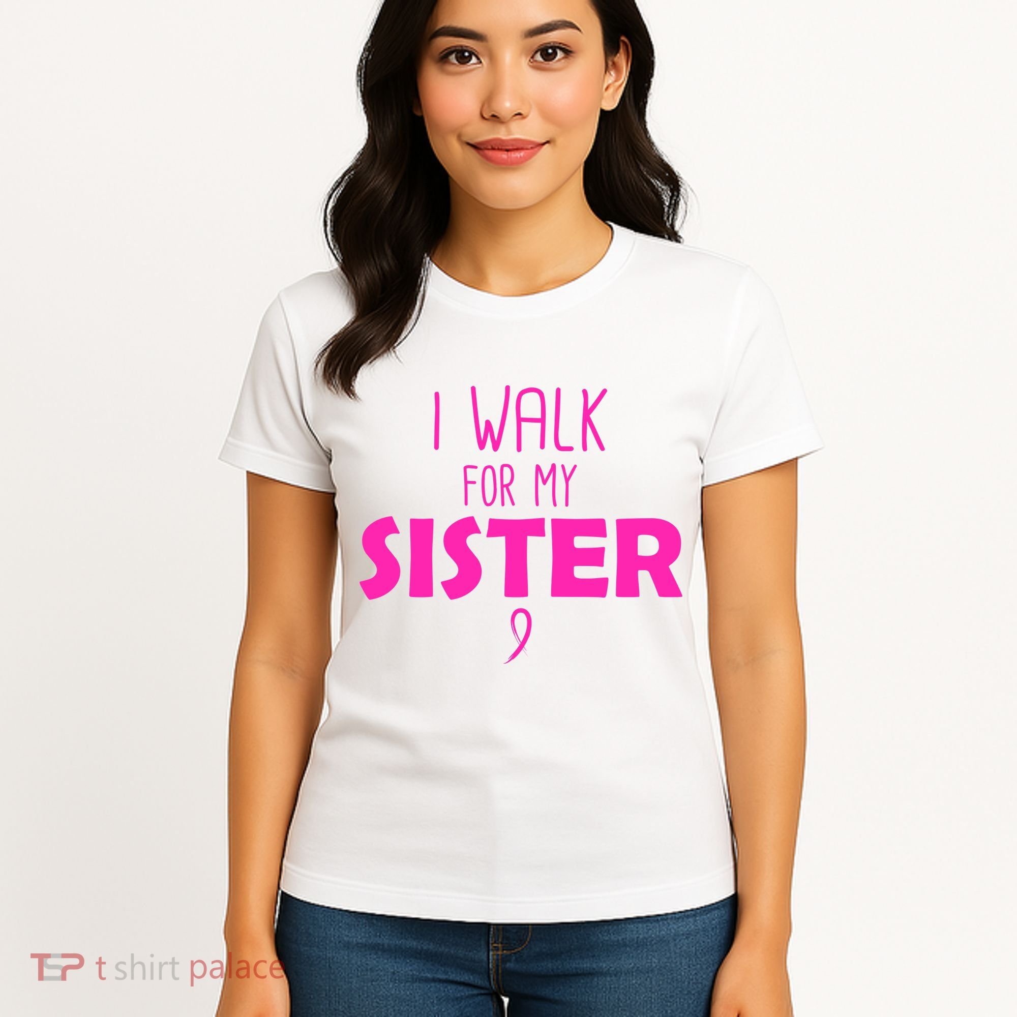 I Walk For My Sister Breast Cancer Women's T-Shirt