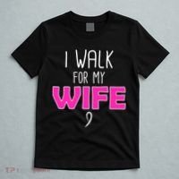 I Walk For My Wife Breast Cancer T-Shirt thumb 5