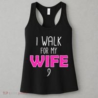 I Walk For My Wife Breast Cancer Women's Tank Top thumb 3