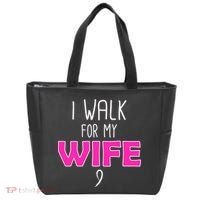 I Walk For My Wife Breast Cancer Tote Bag thumb 0