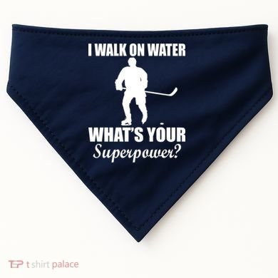 I Walk On Ice What's Your Superpower USA-Made Doggie Bandana