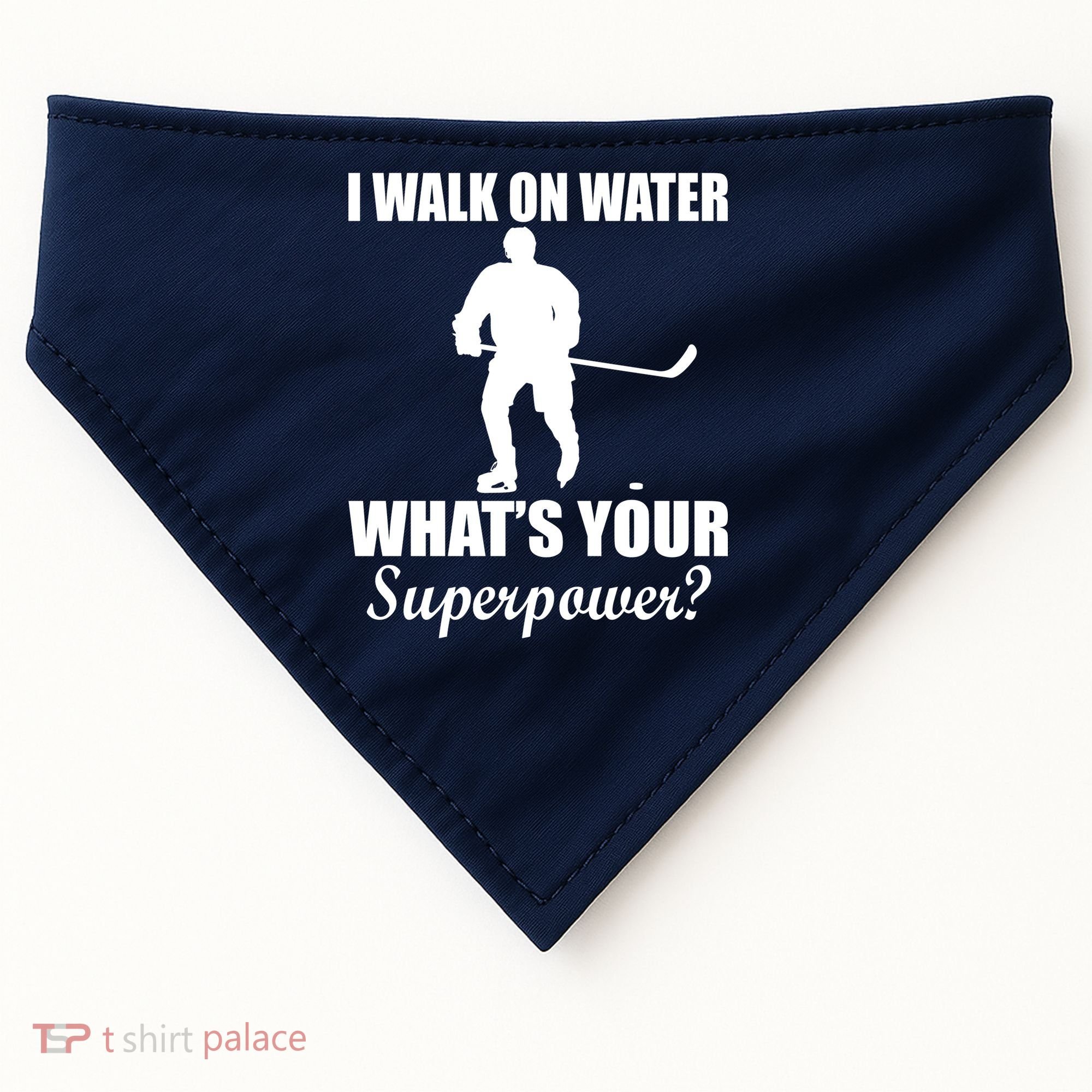 I Walk On Ice What's Your Superpower USA-Made Doggie Bandana