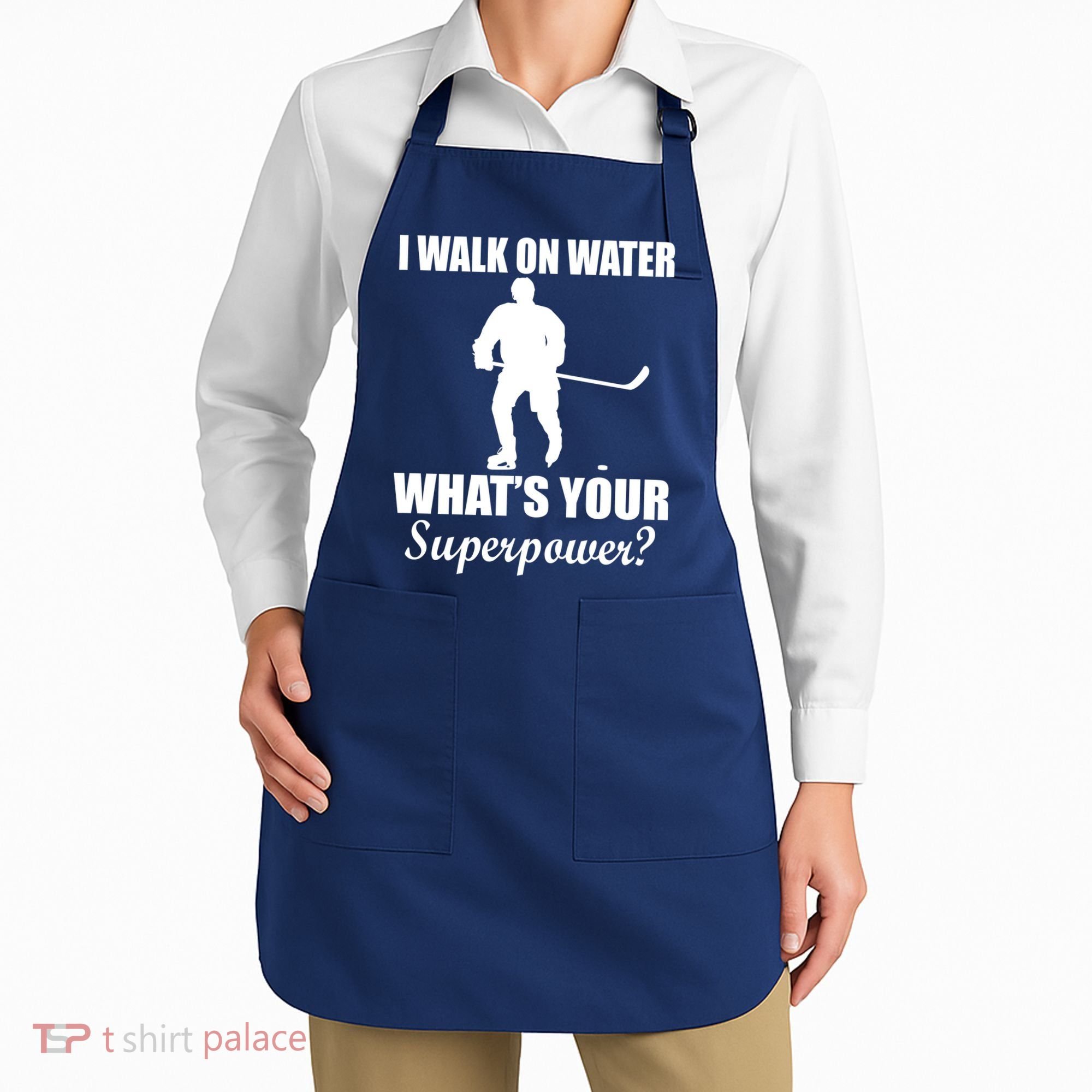 I Walk On Ice What's Your Superpower Apron