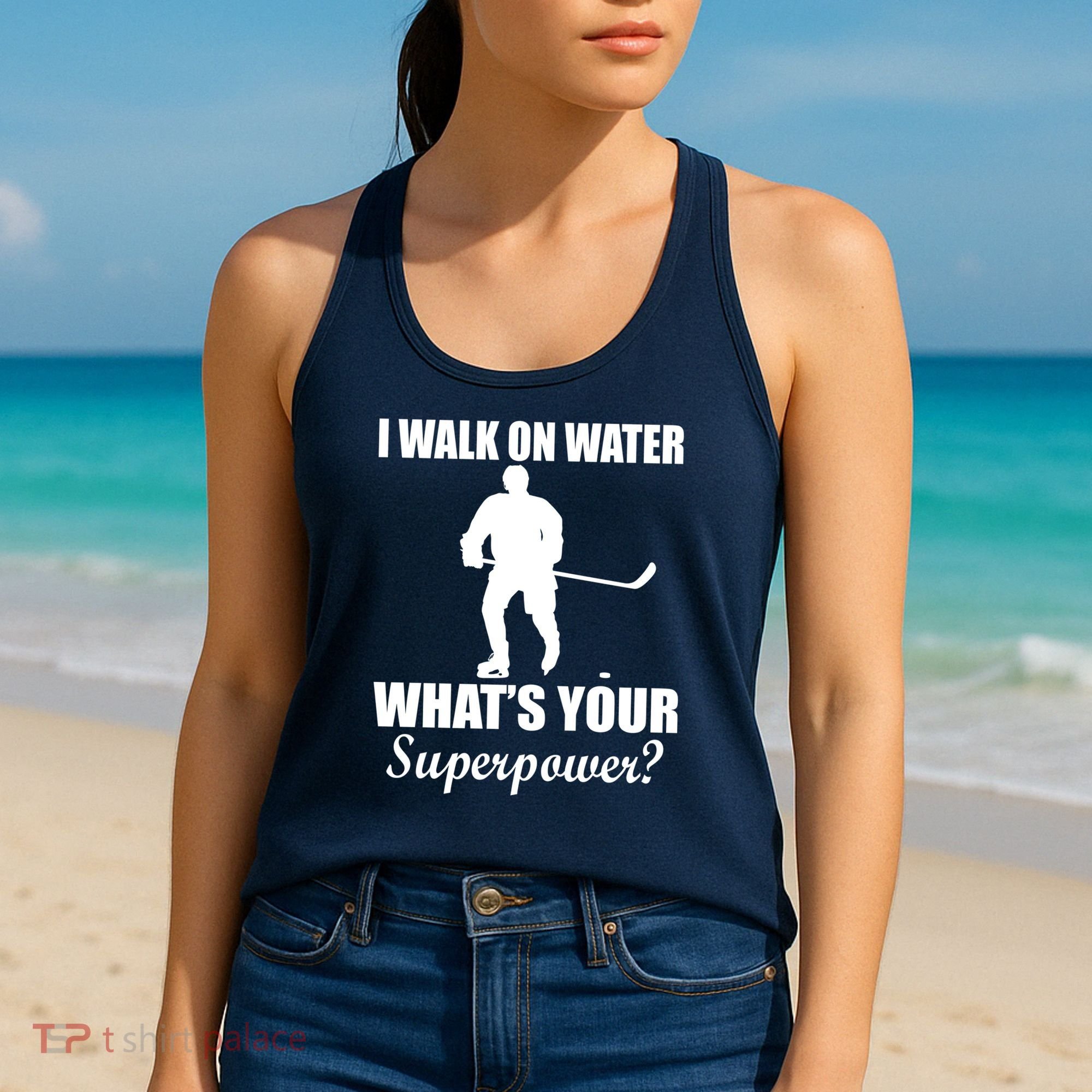 I Walk On Ice What's Your Superpower Women's Tank Top