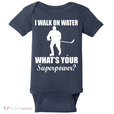 I Walk On Ice What's Your Superpower Baby Bodysuit