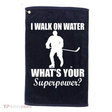 I Walk On Ice What's Your Superpower Golf Towel