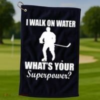 I Walk On Ice What's Your Superpower Golf Towel thumb 1