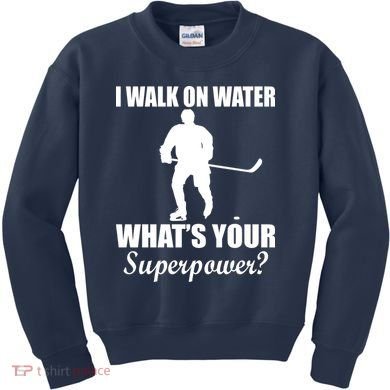 I Walk On Ice What's Your Superpower Kids Sweatshirt