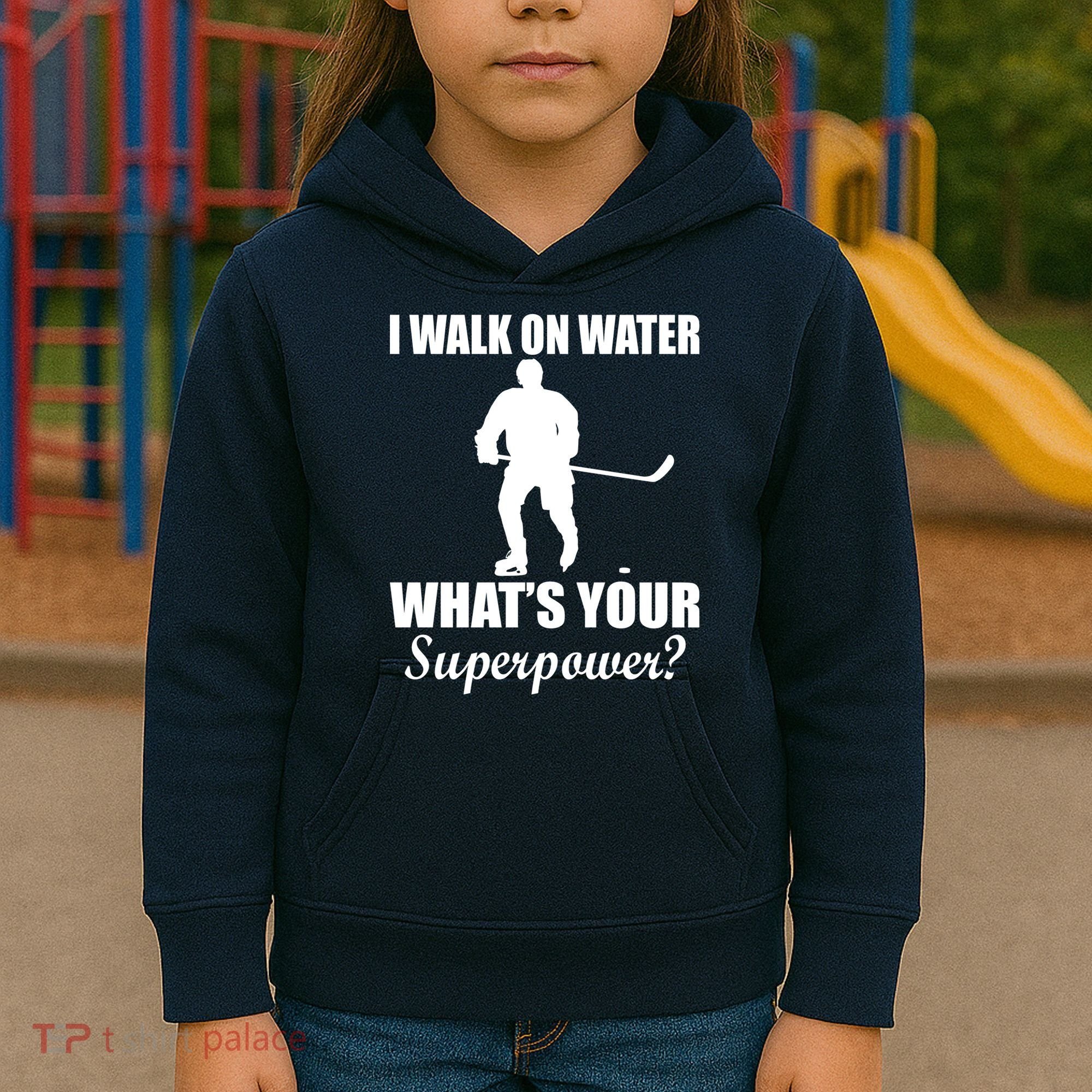 I Walk On Ice What's Your Superpower Kids Hoodie