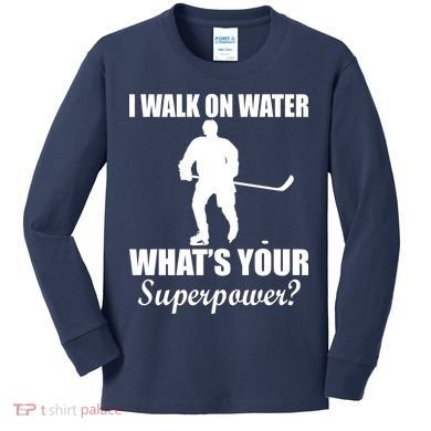 I Walk On Ice What's Your Superpower Kids Long Sleeve Shirt