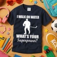 I Walk On Ice What's Your Superpower Kids T-Shirt thumb 3