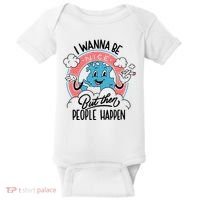 I Wanna Be Nice But Then People Happen Baby Bodysuit thumb 0