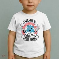I Wanna Be Nice But Then People Happen Toddler T-Shirt thumb 2