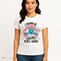I Wanna Be Nice But Then People Happen Women's T-Shirt thumb 4