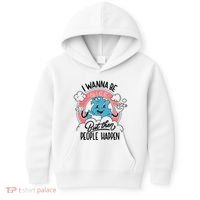 I Wanna Be Nice But Then People Happen Kids Hoodie thumb 0