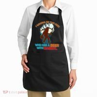 I Wanna Be the One Who Has a Beer With Darryl Funny Bigfoot Apron thumb 2