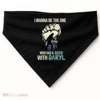 I Wanna Be The One Who Has A Beer With Daryl USA-Made Doggie Bandana thumb 0