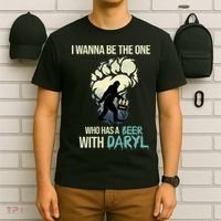 I Wanna Be The One Who Has A Beer With Daryl T-Shirt thumb 6