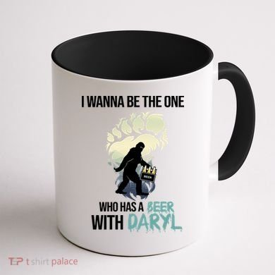I Wanna Be The One Who Has A Beer With Daryl Coffee Mug back