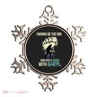 I Wanna Be The One Who Has A Beer With Daryl Ornament thumb 0