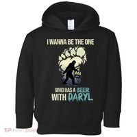 I Wanna Be The One Who Has A Beer With Daryl Toddler Hoodie thumb 0