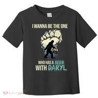 I Wanna Be The One Who Has A Beer With Daryl Toddler T-Shirt thumb 0