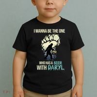 I Wanna Be The One Who Has A Beer With Daryl Toddler T-Shirt thumb 2