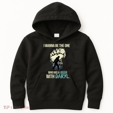 I Wanna Be The One Who Has A Beer With Daryl Kids Hoodie