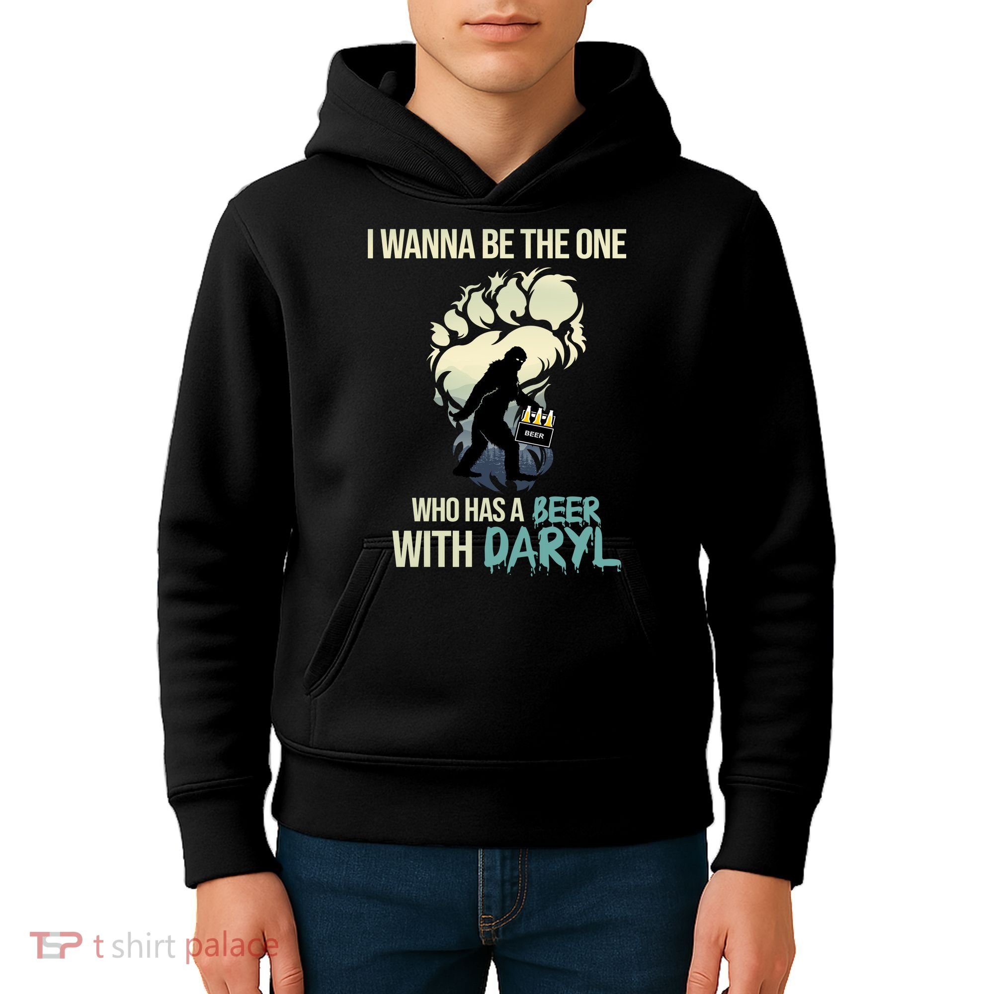 I Wanna Be The One Who Has A Beer With Daryl Kids Hoodie