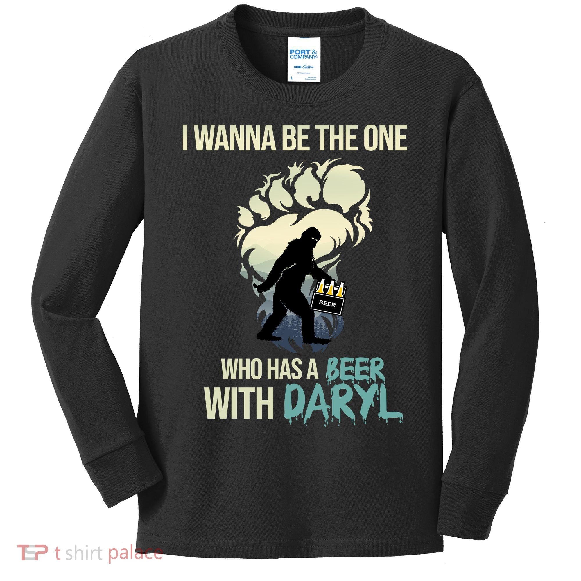 I Wanna Be The One Who Has A Beer With Daryl Kids Long Sleeve Shirt