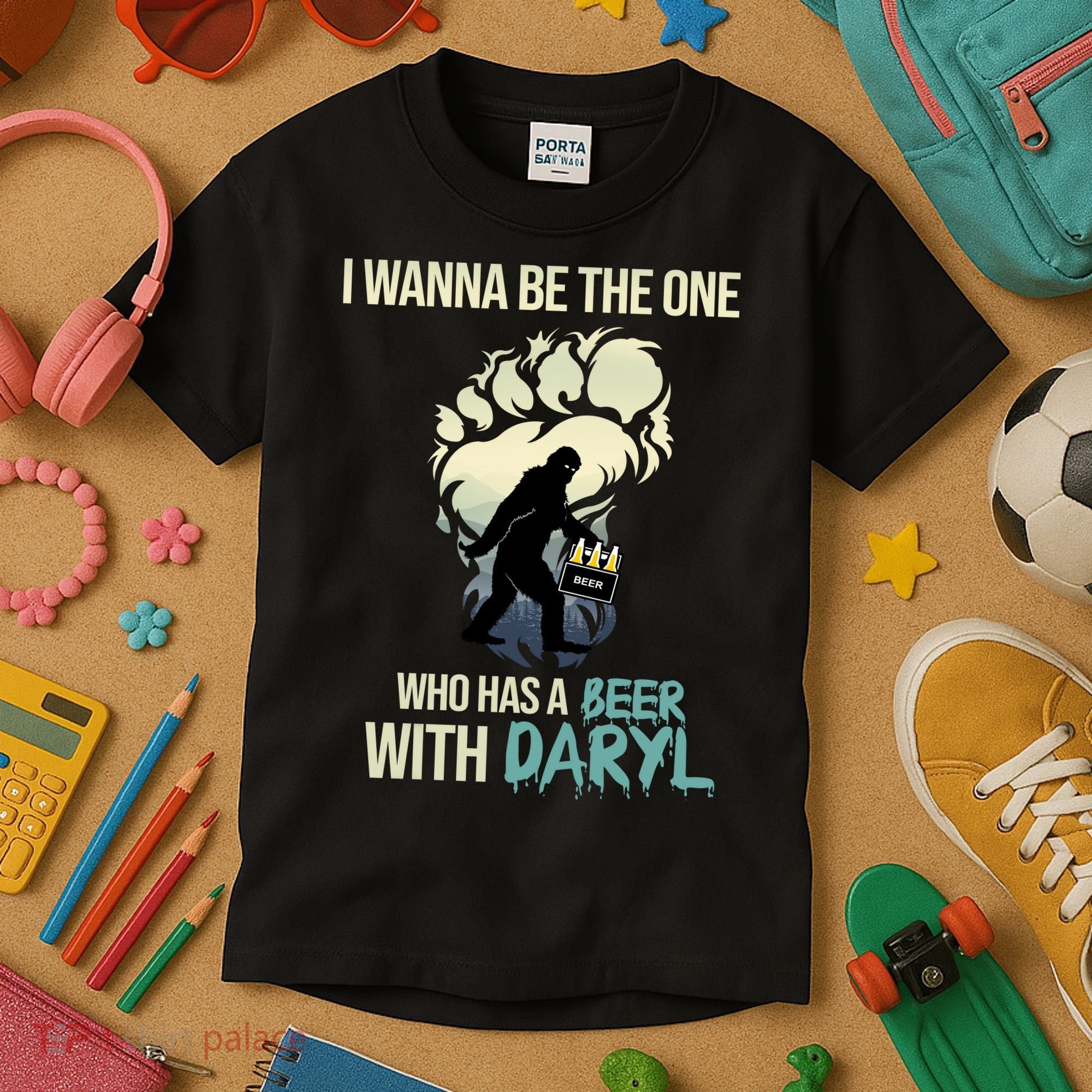 I Wanna Be The One Who Has A Beer With Daryl Kids T-Shirt