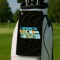 I Wanna Go Back To The 80s Golf Towel thumb 2
