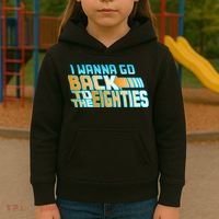 I Wanna Go Back To The 80s Kids Hoodie thumb 3