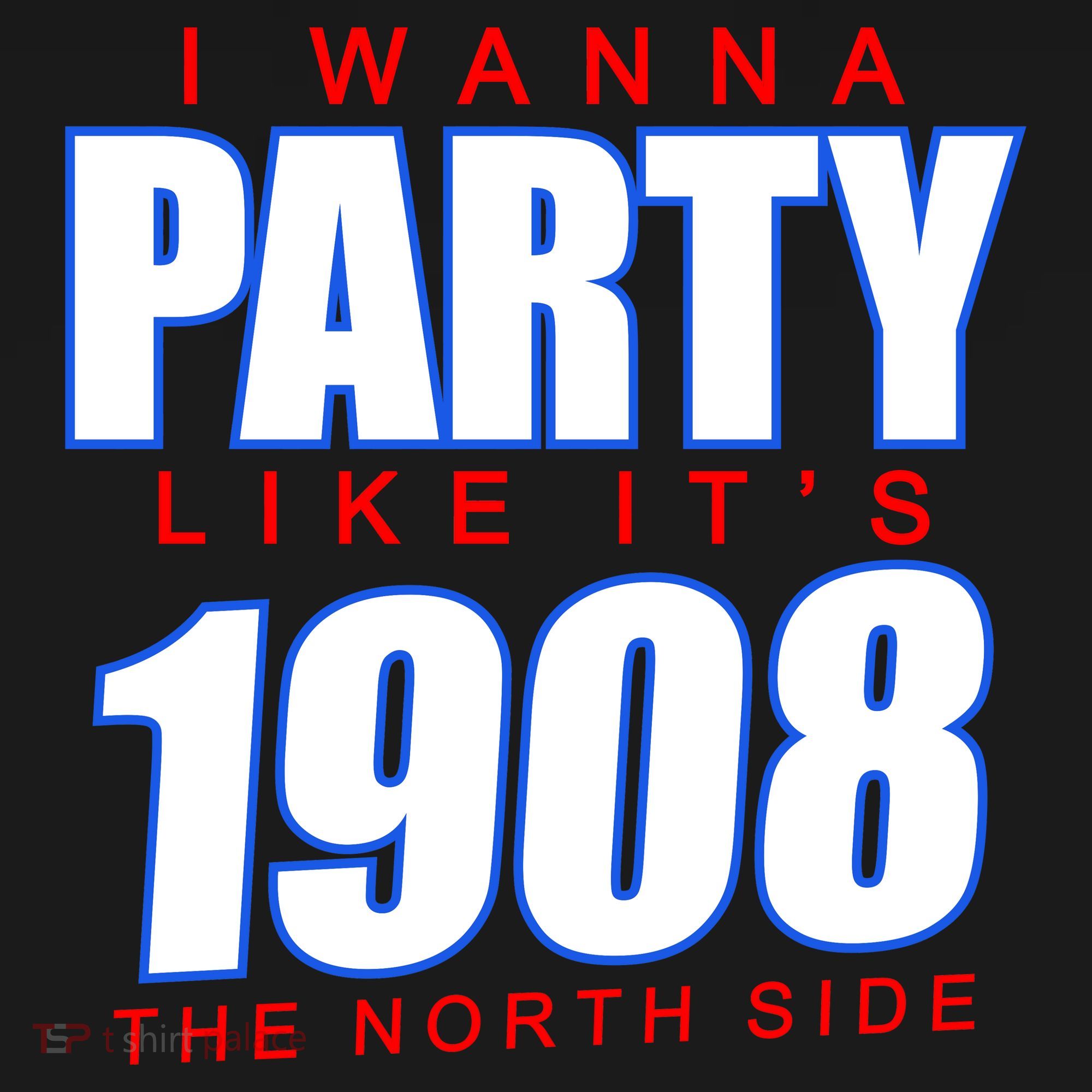 I Wanna Party Like It's 1908 The North Side Chicago USA-Made Doggie Bandana