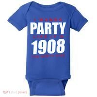 I Wanna Party Like It's 1908 The North Side Chicago Baby Bodysuit thumb 0