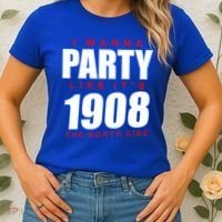 I Wanna Party Like It's 1908 The North Side Chicago Women's T-Shirt thumb 2