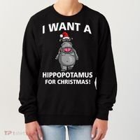 I Want A Hippopotamus For Christmas Women's Sweatshirt thumb 0